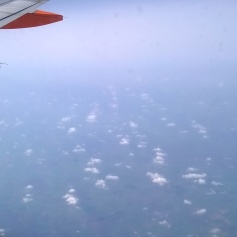 Clouds below the plane